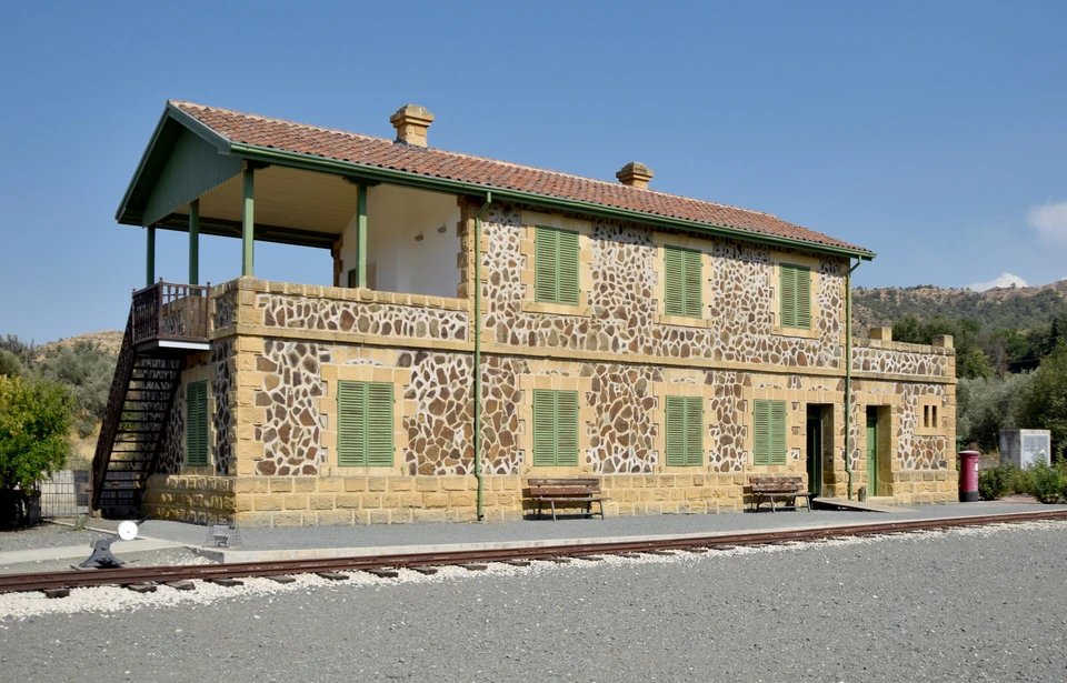 Cyprus Railways Museum vid Evrychou.