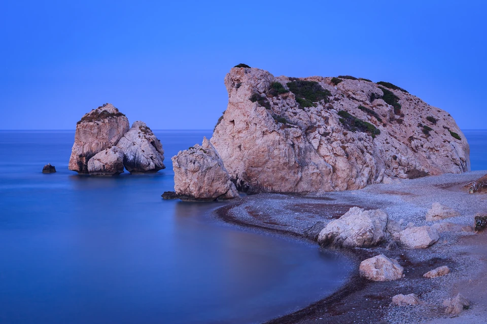 Petra tou Romiou vid Cyperns sydvästra kust.