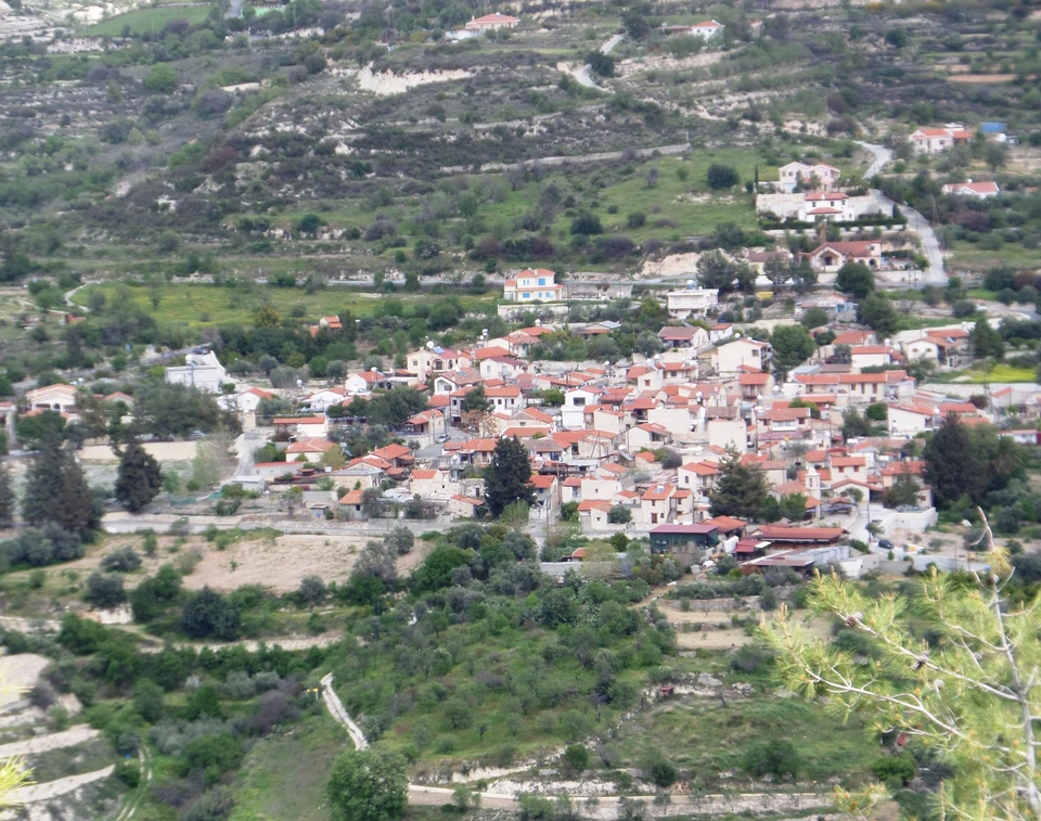 Byn Monagri i Limassolregionen.