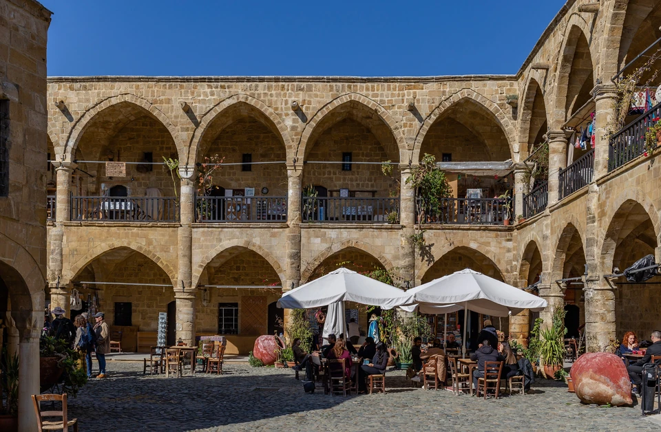 Gården i Büyük Han i norra Nicosia.