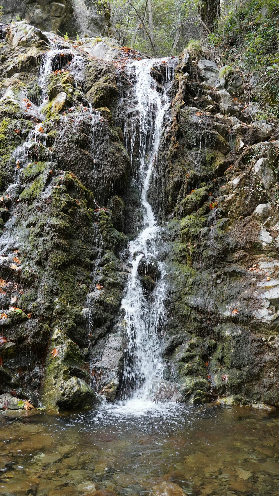Millomeris vattenfall vid Platres i Troodos.